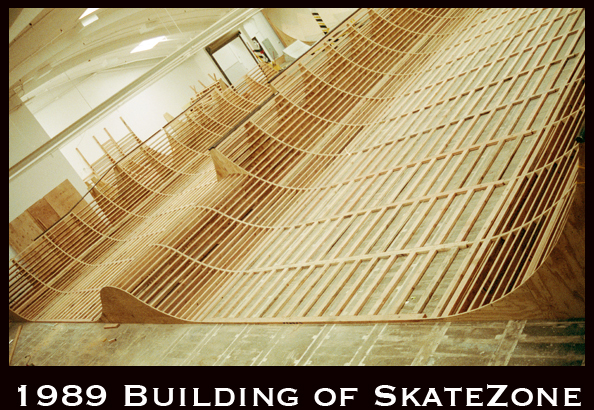 1990 Building of Powell Skate Zone in Santa barbara, California